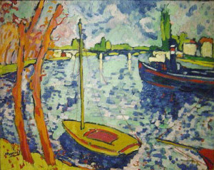 "The River Seine at Chatou", 1906, by Maurice Vlaminck