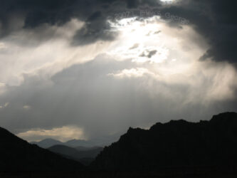 Digital photo of the clearing of a storm north of Arvada CO © 2007 L. Eilee S. George