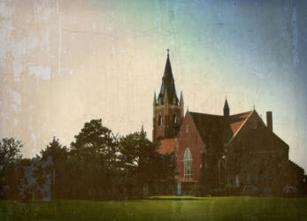 Church shot in an undisclosed location with Photoshop lighting and aging effects to affect a mood © 2008 Linda "Eilee" S. George
