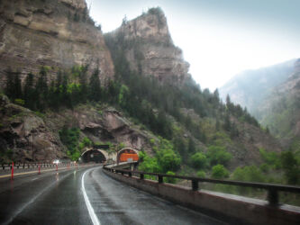 Another 1 of a series of tunnels on the way across the Divide © 2012 L. Eilee S. George