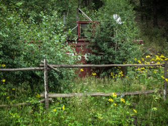 Someone living in a caboose here in Larimer County © 2008 L. Eilee S. George
