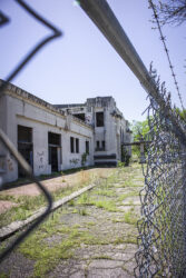 Although I could very easily have ignored the No Trespassing signs with an opening like this, I was proud of my restraint at the abandoned Union Depot in Joplin MO © 2022 L. Eilee S. George