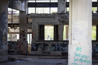 abandoned Union Depot in Joplin MO © 2022 L. Eilee S. George