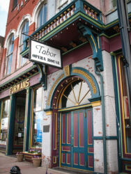 Door to Tabor Opera House in Leadville CO © 2017 L. Eilee S. George