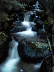 Waterfall on Mt Evans at night © 2003 L. Eilee S. George
