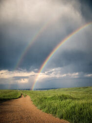 Double rainbow seen in the storm one magical day © 2007 Linda Eileen “Eilee” S. George