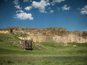 Mine structure that has since collapsed © 2007 L. Eilee S. George