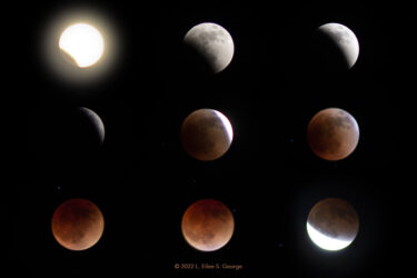 Chronicle of my shots and learning curve shooting the Blood Flower Supermoon Lunar Eclipse 15 May 2022 from Last Chance, CO © 2022 L. Eilee S. George