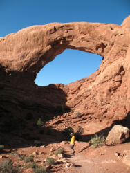 Photo of my hubby at Arches National Park © 2012 Linda Eileen “Eilee” S. George