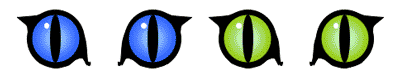 Blinking feline/marble cat's eyes